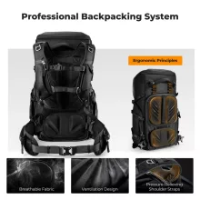 K&F Concept 40L Star Wander 05, fotós hátizsák, fekete (KF-13-207V1)