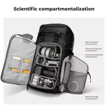 K&F Concept 40L Star Wander 05, fotós hátizsák, fekete (KF-13-207V1)