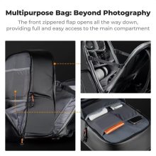 K&F Concept Nature Wander 11, 25L, fotós hátizsák, 15,6" laptoptartó, fekete (KF-13-211)