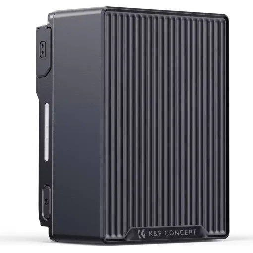 K&F Concept V-Mount akkumulátor, 99Wh, 14.8V, 6700mAH, 100W, BP, dual D-TAP, szürke - KF-28-0092
