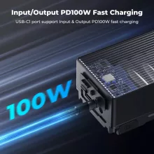 K&F Concept V-Mount akkumulátor, 99Wh, 14.8V, 6700mAH, 100W, BP, dual D-TAP, szürke - KF-28-0092