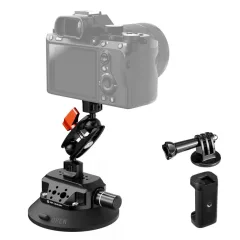   K&F Concept MS45 bővíthető tapadókorong, 11,4cm-es tapadófelület, magic arm, telefon, Gopro adapter (KF-31-100)