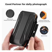 K&F Concept 36 rekeszes memóriakártya tartó doboz, víz, por, esésálló, 24db microSD + 12db SD kártya (KF-31-106)