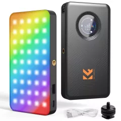   K&F Concept 12W RGB Led lámpa, 2700K-7500K, 95CRI, 13 effekt, 5000mAh (KF-34-052)