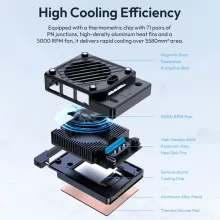 Ulanzi CU1, kamera hűtő ventilátor, hőmérséklet-szabályozott félvezető egység, fekete (UL-C046)