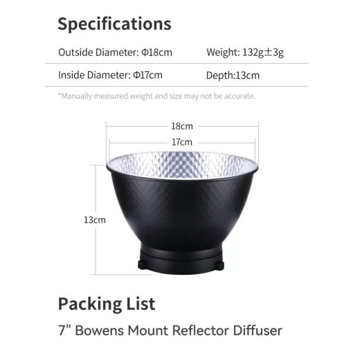 Ulanzi Bowens alap reflektor 18cm (UL-L008)