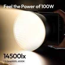 Ulanzi C01 100W COB led lámpa, 2700K-6500K, 14500LUX, 96CRI, mini Bowens, alap reflektor (UL-L099)