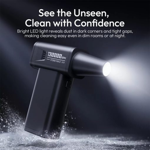 Ulanzi AD02 Storm beépített akkumulátoros porfújó, 130000RPM, fekete (UL-X086)